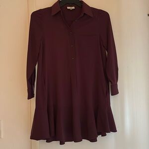 Tuckernuck Burgundy Callahan Dress
